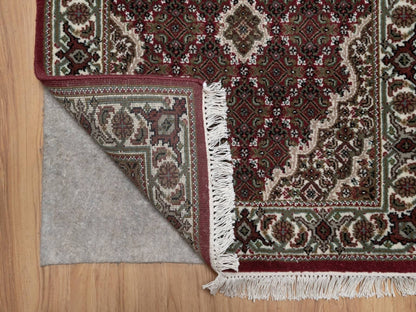 Tabriz hand-knotted wool runner in Red, 2'9" x 13'2", SKU O092661 (view 3)