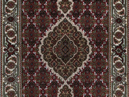 Tabriz hand-knotted wool runner in Red, 2'9" x 13'2", SKU O092661 (view 5)