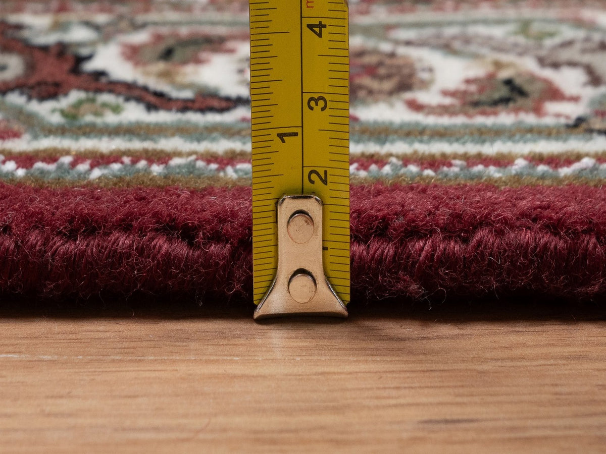 Tabriz hand-knotted wool runner in Red, 2'9" x 13'2", SKU O092661 (view 7)
