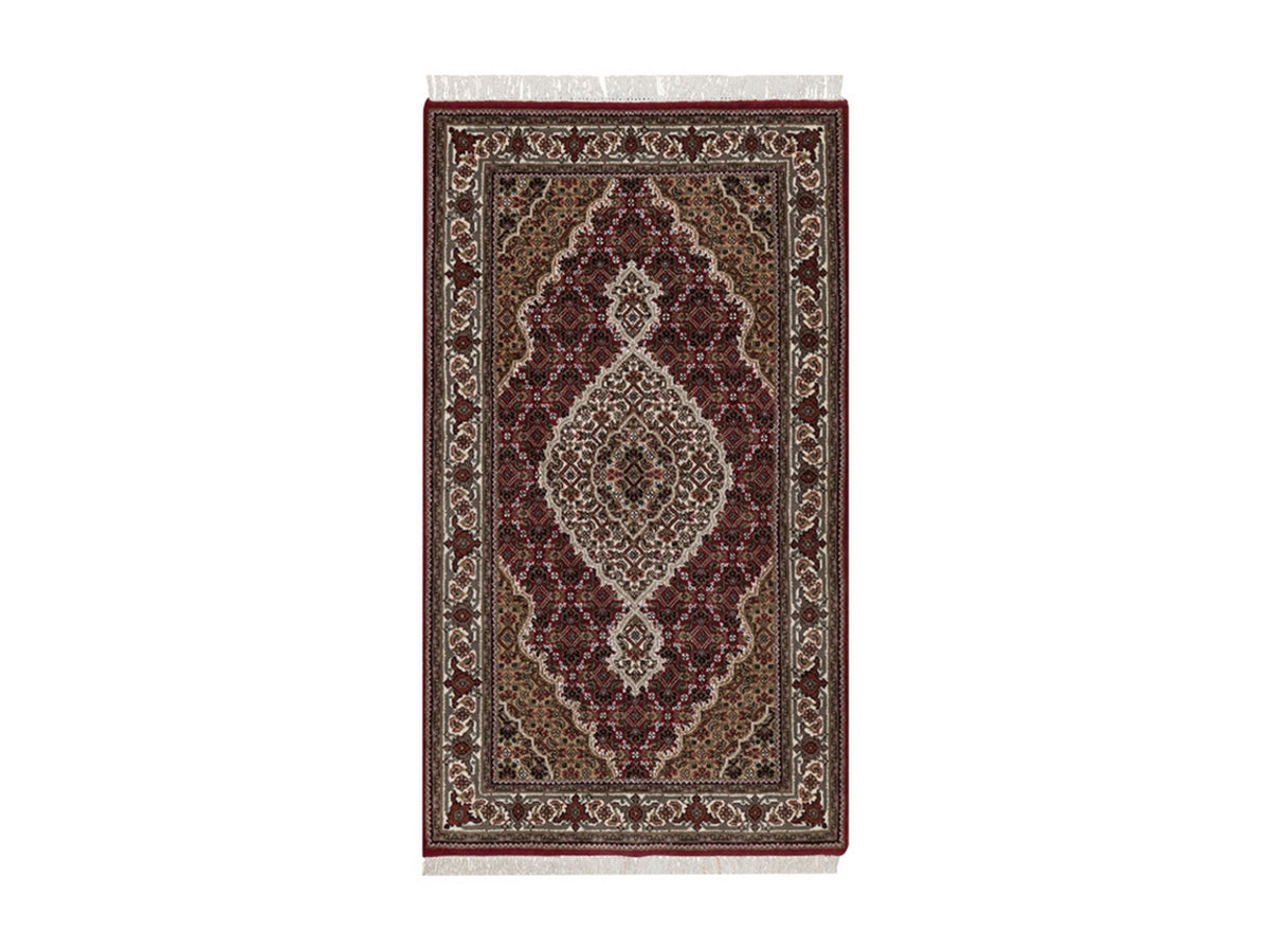 Tabriz hand-knotted wool rug in Red, 2'9" x 4'11", SKU O092662