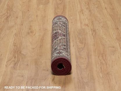 Tabriz hand-knotted wool rug in Red, 2'9" x 4'11", SKU O092662 (view 6)