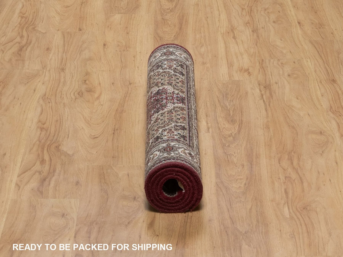 Tabriz hand-knotted wool rug in Red, 2'9" x 4'11", SKU O092662 (view 6)