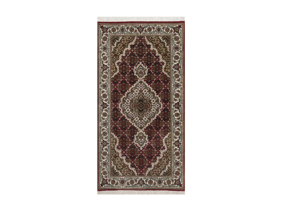 Tabriz hand-knotted wool rug in Red, 2'5" x 4'9", SKU O092664