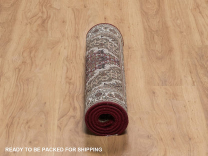 Tabriz hand-knotted wool rug in Red, 2'5" x 4'9", SKU O092664 (view 6)