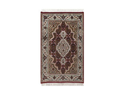 Tabriz hand-knotted wool rug in Red, 1'10" x 3', SKU O092665