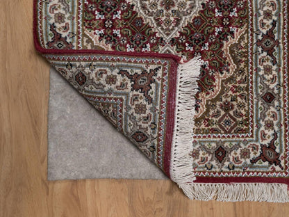 Tabriz hand-knotted wool rug in Red, 1'10" x 3', SKU O092665 (view 3)