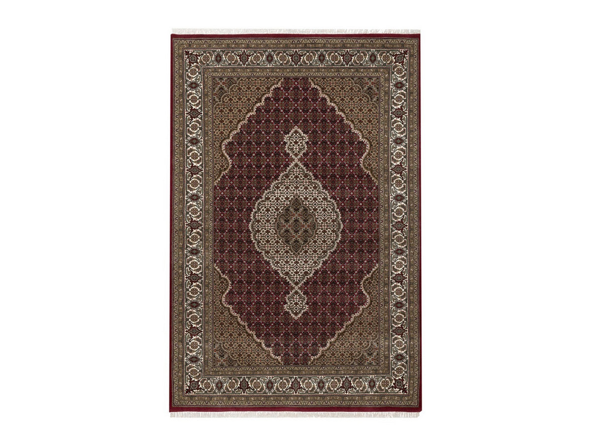 Tabriz hand-knotted wool rug in Red, 6' x 9'2", SKU O092666