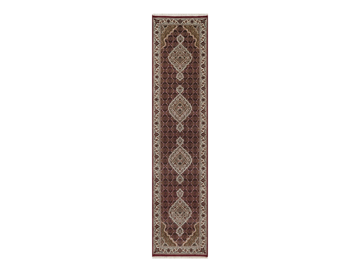 Tabriz hand-knotted wool runner in Red, 2'8" x 11'9", SKU O092667