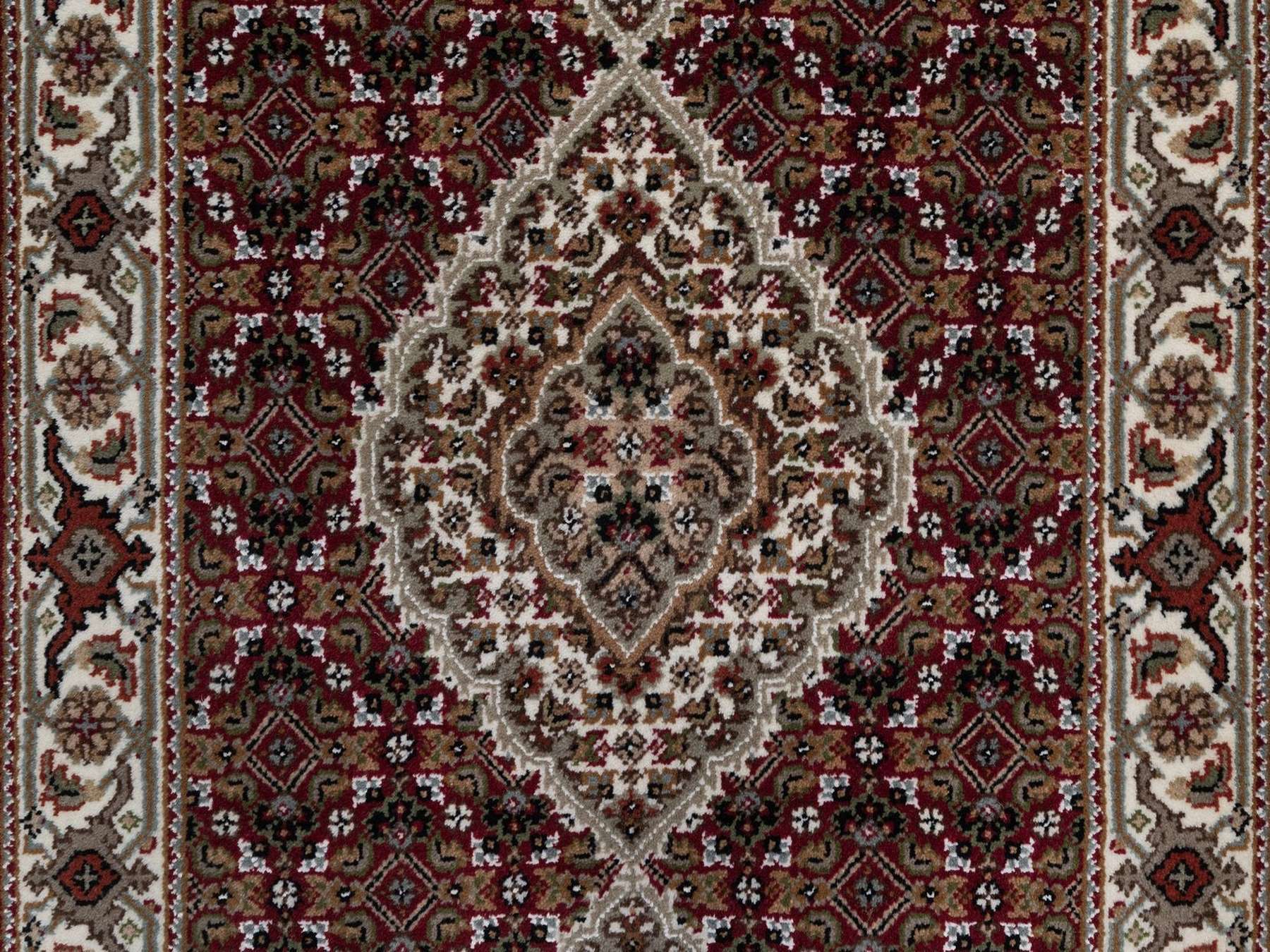 Tabriz hand-knotted wool runner in Red, 2'8" x 11'9", SKU O092667 (view 5)