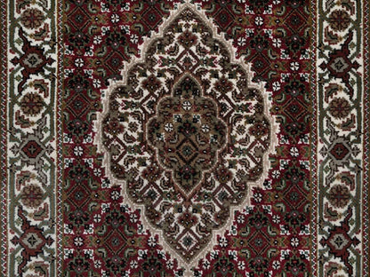 Tabriz hand-knotted wool runner in Red, 2'8" x 20'2", SKU O092668 (view 5)