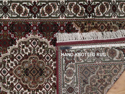 Tabriz hand-knotted wool runner in Red, 2'8" x 20'2", SKU O092668 (view 8)