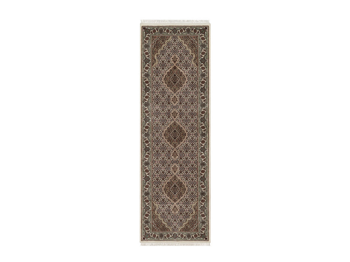 Tabriz hand-knotted wool runner in Ivory, 2'8" x 8'4", SKU O092669