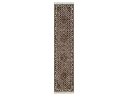 Tabriz hand-knotted wool runner in Ivory, 2'8" x 11'9", SKU O092670