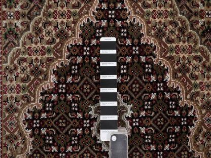 Tabriz hand-knotted wool rug in Black, 2'11" x 5'2", SKU O092673 (view 4)