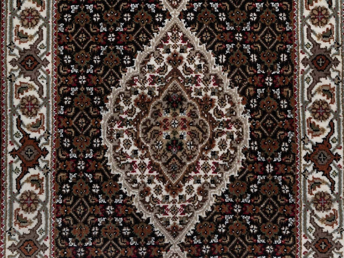 Tabriz hand-knotted wool runner in Black, 2'6" x 11'10", SKU O092674 (view 5)
