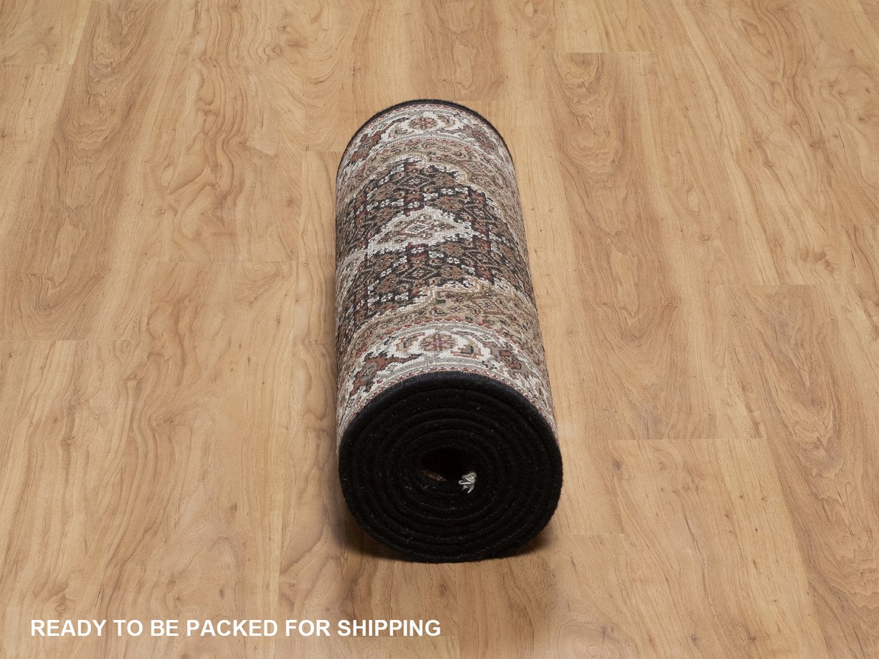 Tabriz hand-knotted wool runner in Black, 2'6" x 11'10", SKU O092674 (view 6)
