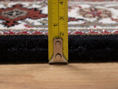 Tabriz hand-knotted wool runner in Black, 2'6" x 11'10", SKU O092674 (view 7)