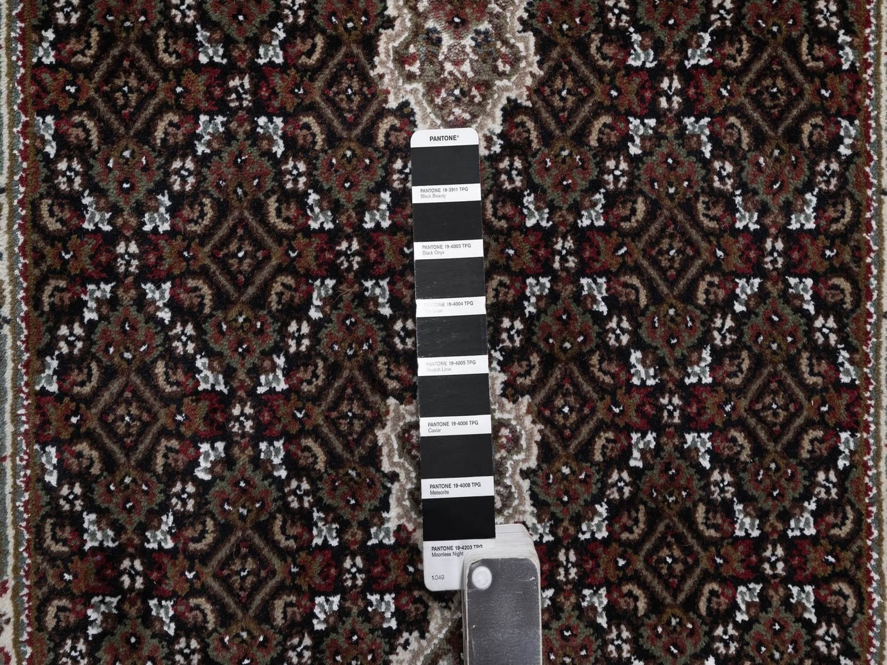 Tabriz hand-knotted wool runner in Black, 2'8" x 12'10", SKU O092675 (view 4)