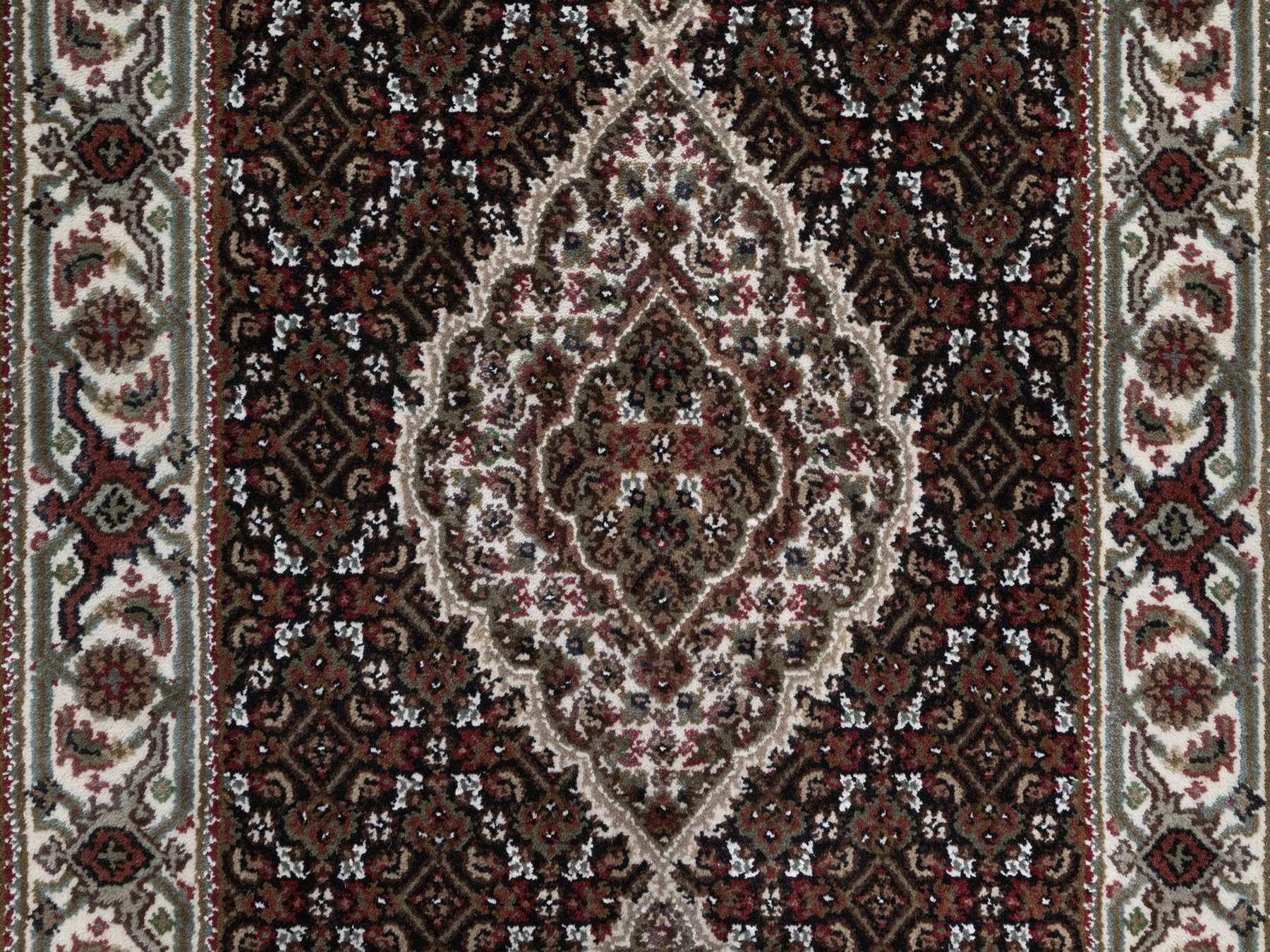Tabriz hand-knotted wool runner in Black, 2'8" x 12'10", SKU O092675 (view 5)