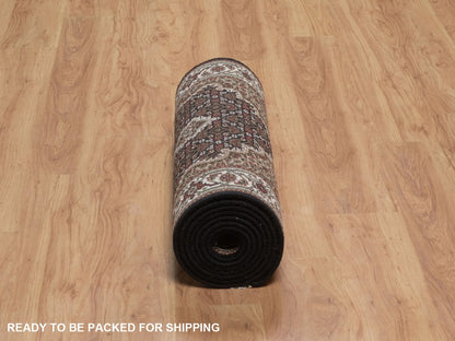 Tabriz hand-knotted wool runner in Black, 2'8" x 12'10", SKU O092675 (view 6)
