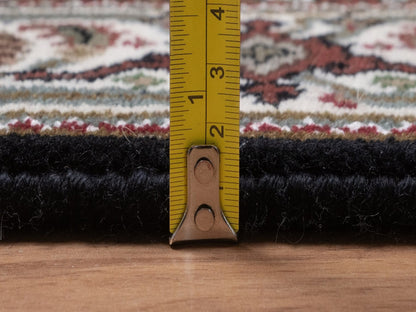 Tabriz hand-knotted wool runner in Black, 2'8" x 12'10", SKU O092675 (view 7)