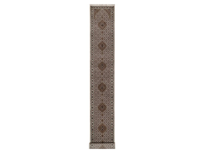 Tabriz hand-knotted wool runner in Ivory, 2'9" x 20'6", SKU O092676