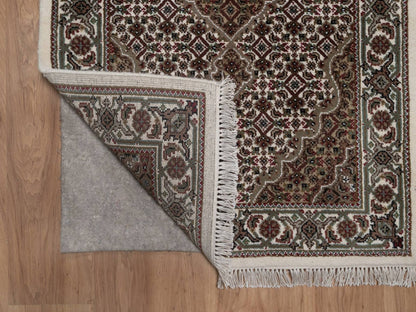 Tabriz hand-knotted wool runner in Ivory, 2'9" x 20'6", SKU O092676 (view 3)