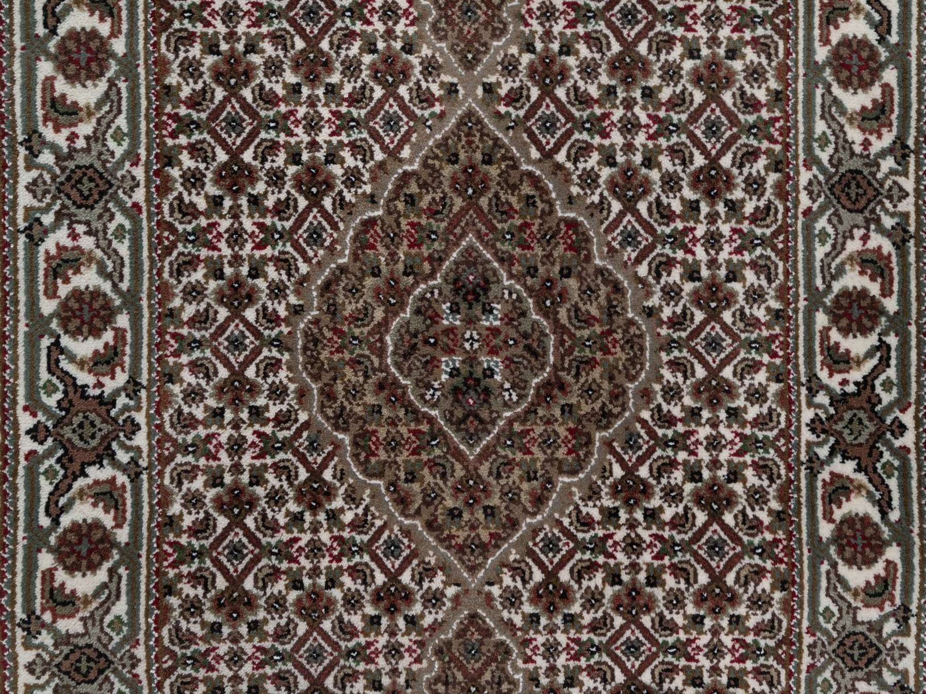 Tabriz hand-knotted wool runner in Ivory, 2'9" x 20'6", SKU O092676 (view 5)