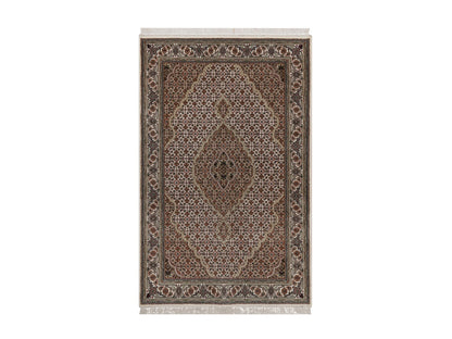 Tabriz hand-knotted wool rug in Ivory, 3'9" x 5'11", SKU O092678