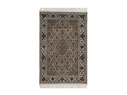 Tabriz hand-knotted wool rug in Ivory, 1'11" x 3'1", SKU O092680