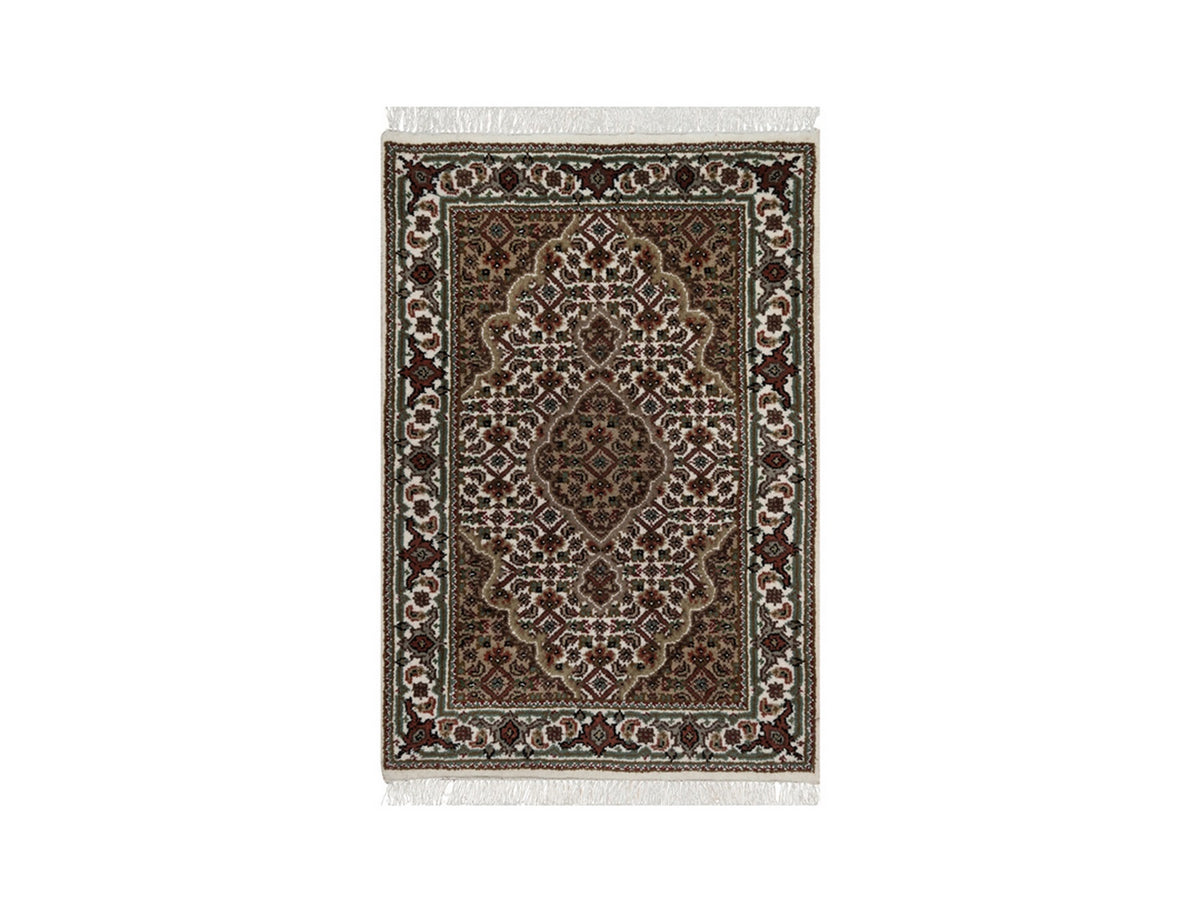 Tabriz hand-knotted wool rug in Ivory, 2'1" x 3', SKU O092681