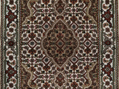 Tabriz hand-knotted wool rug in Ivory, 2'1" x 3', SKU O092681 (view 5)