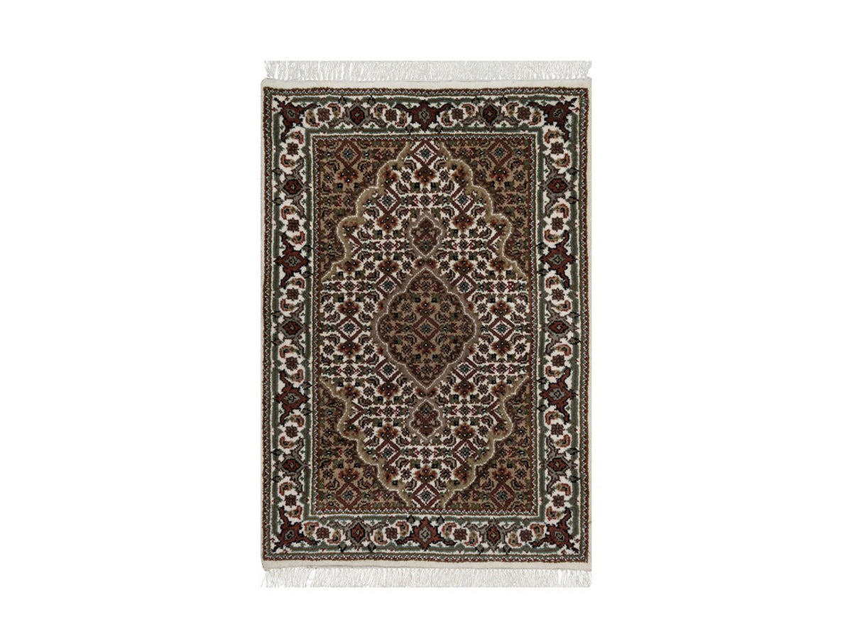 Tabriz hand-knotted wool rug in Ivory, 2'1" x 3'1", SKU O092682