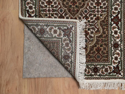 Tabriz hand-knotted wool rug in Ivory, 2'1" x 3'1", SKU O092682 (view 3)