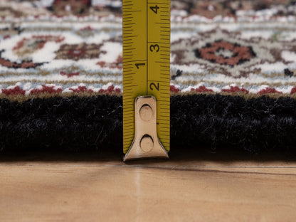 Tabriz hand-knotted wool rug in Black, 1'11" x 2'11", SKU O092683 (view 7)