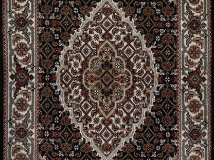 Tabriz hand-knotted wool rug in Black, 2'5" x 4'8", SKU O092685 (view 5)