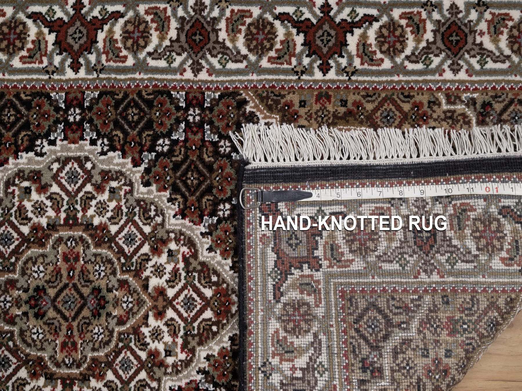Tabriz hand-knotted wool rug in Black, 2'5" x 4'10", SKU O092689 (view 8)