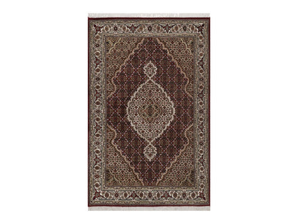 Tabriz hand-knotted wool rug in Red, 3'11" x 6', SKU O092690