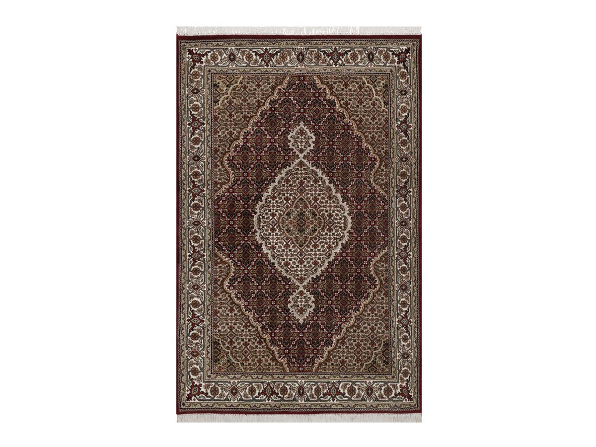 Tabriz hand-knotted wool rug in Red, 3'11" x 6', SKU O092690