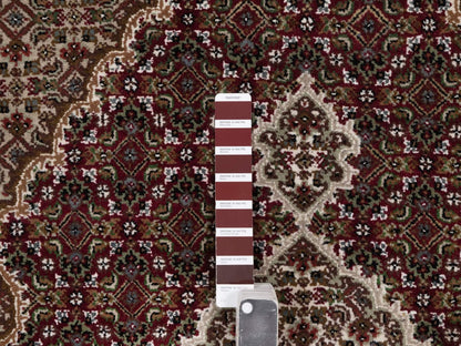 Tabriz hand-knotted wool rug in Red, 3'11" x 6', SKU O092690 (view 4)