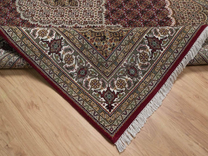 Tabriz hand-knotted wool rug in Red, 6' x 9', SKU O092691 (view 6)