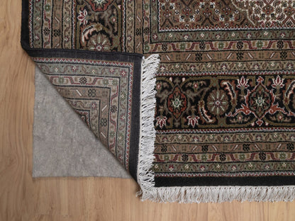 Tabriz hand-knotted wool rug in Black, 8'9" x 12', SKU O092696 (view 4)