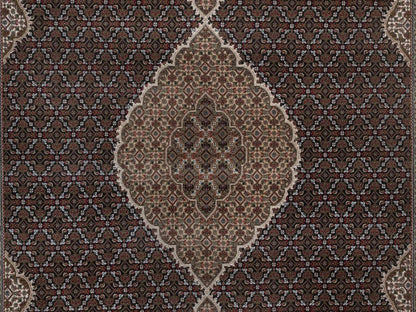 Tabriz hand-knotted wool rug in Black, 9' x 12', SKU O092700 (view 8)