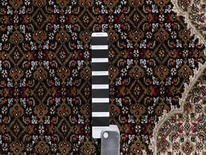 Tabriz hand-knotted wool rug in Black, 8'9" x 12'4", SKU O092702 (view 7)