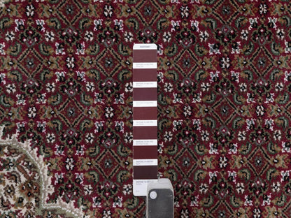 Tabriz hand-knotted wool rug in Red, 8'11" x 12'2", SKU O092704 (view 7)