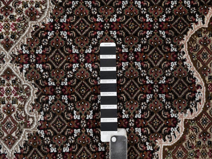 Tabriz hand-knotted wool rug in Black, 6' x 9', SKU O092707 (view 7)