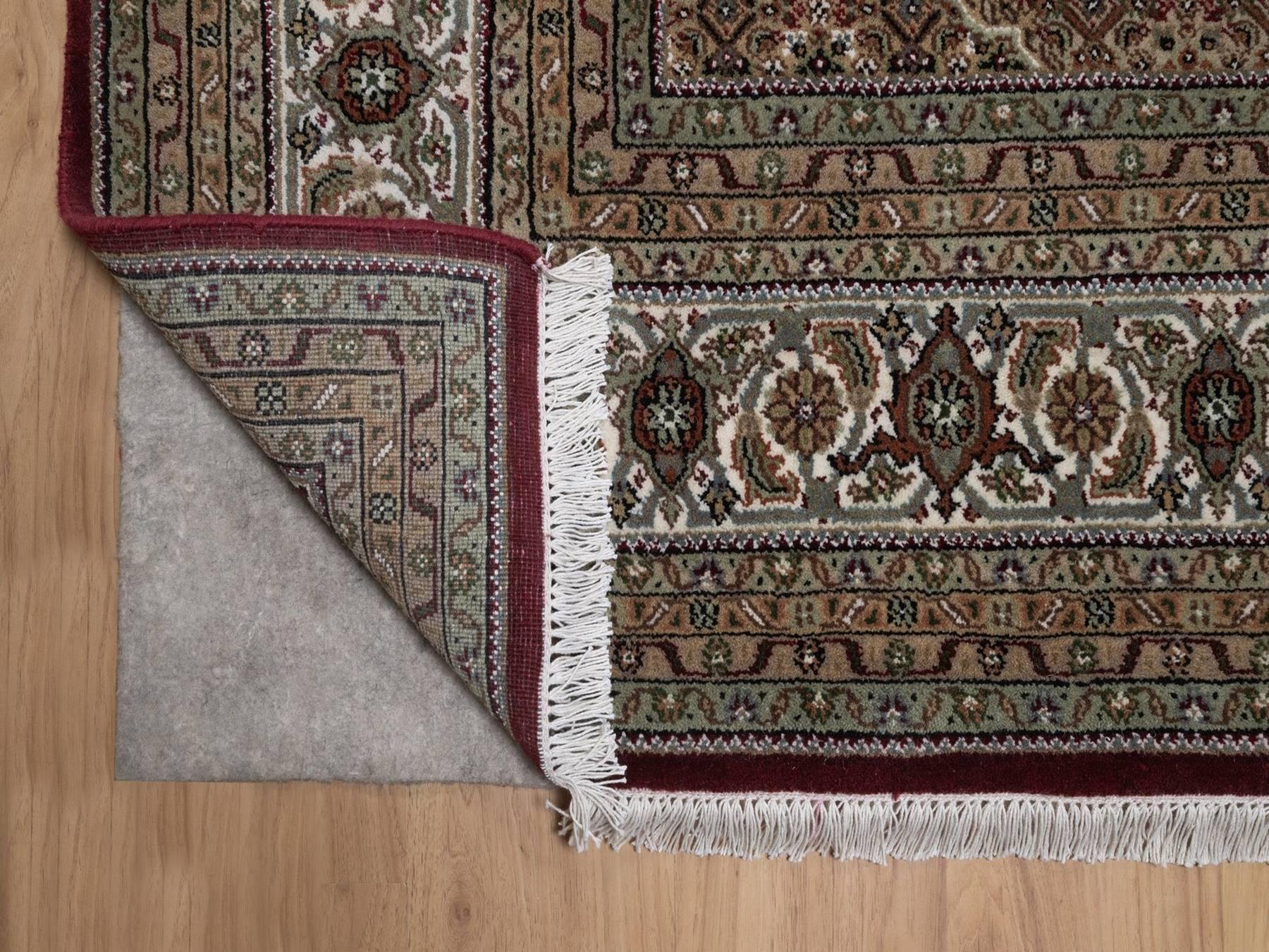 Tabriz hand-knotted wool rug in Red, 7'10" x 10'3", SKU O092708 (view 4)