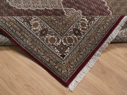 Tabriz hand-knotted wool rug in Red, 7'10" x 10'3", SKU O092708 (view 6)