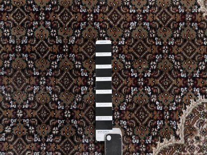 Tabriz hand-knotted wool rug in Black, 8'10" x 12'1", SKU O092711 (view 7)
