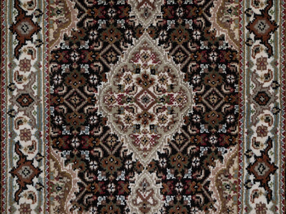 Tabriz hand-knotted wool rug in Black, 1'11" x 3', SKU O092717 (view 5)